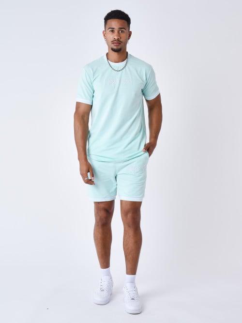Shorts with embroidered...
