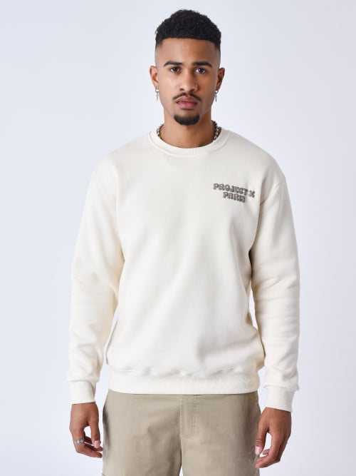 Rundhals-Sweatshirt mit...