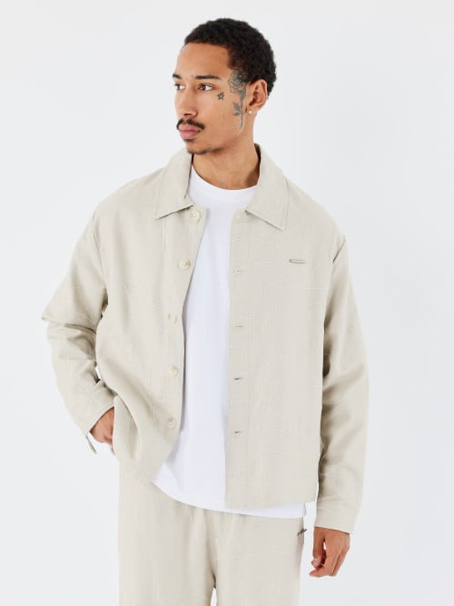 Embroidered overshirt Dune