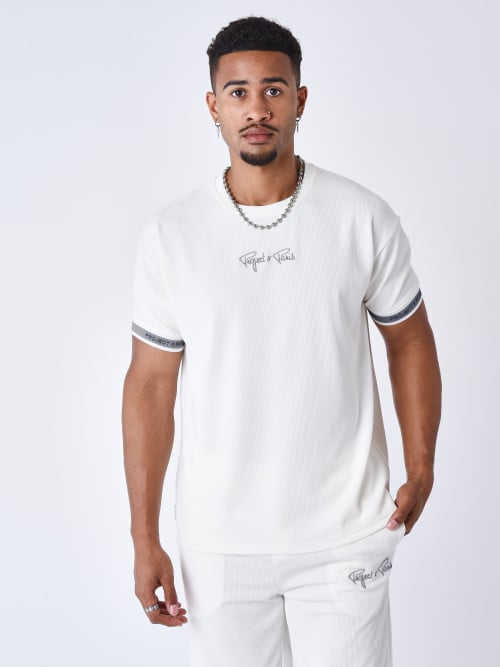 Embroidered signature T-shirt