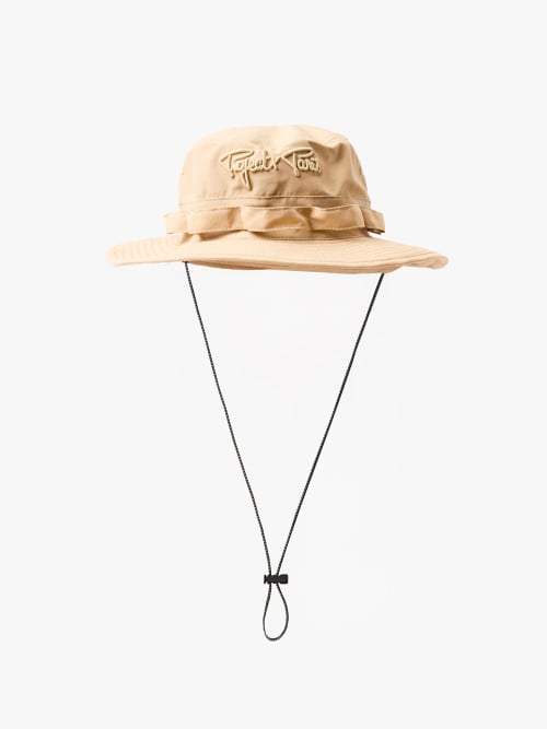 Bucket Hat mit breiter Krempe